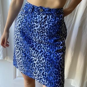 🐆 D&G BLUE LEOPARD SKIRT 🐆